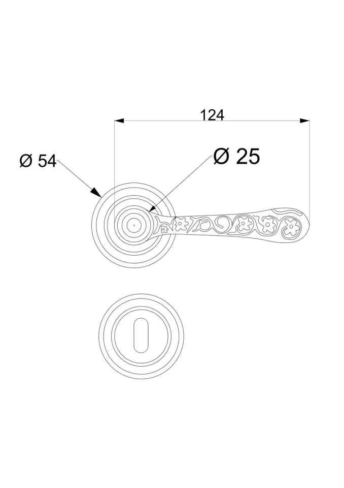 Vista D’oro Sefa Rozetli Kapı Kolu Sarı Oksit
