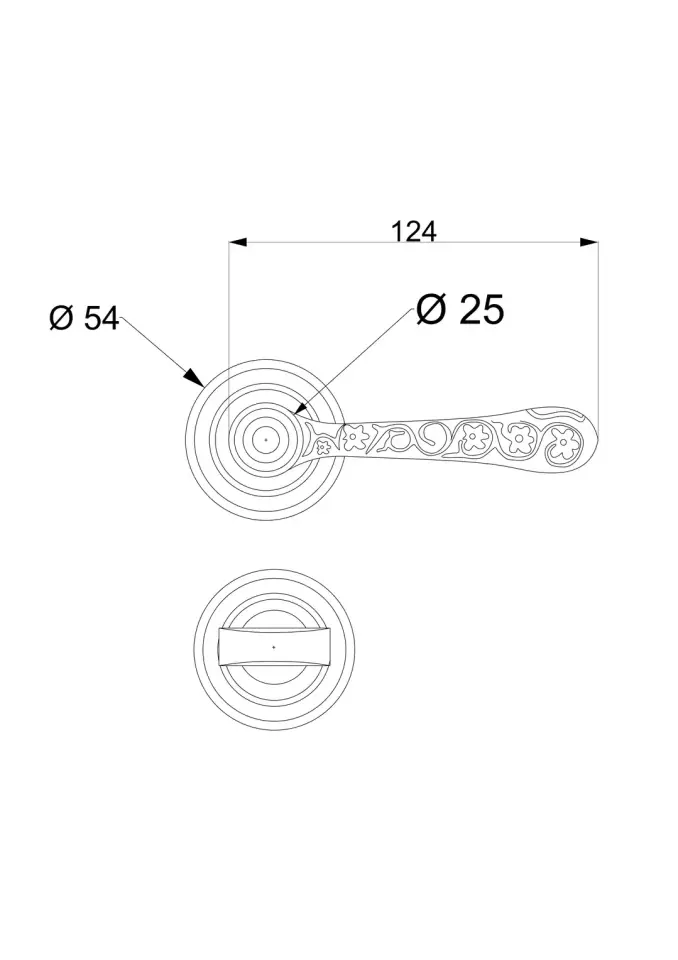 Vista D’oro Sefa Rozetli Kapı Kolu Sarı Oksit