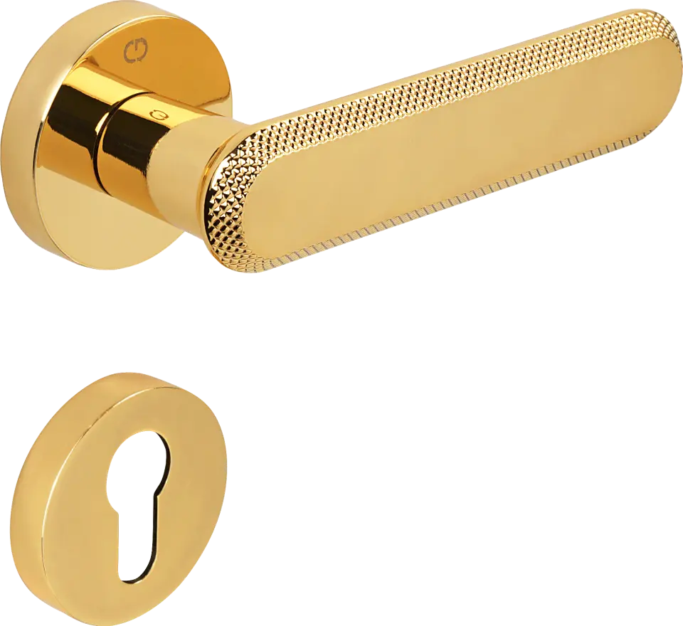 Çebi A5102 Nola Kapı Kolu MP11 (Parlak Altın) - Yale