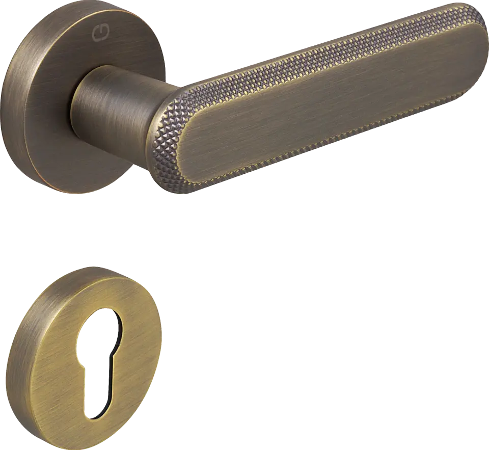 Çebi A5102 Nola Kapı Kolu MP30 (Fırçalanmış Antik Pirinç) - Yale