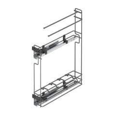 Gizli Raylı Havlu Askılı Şişelik (Tek Açılım) Tel 106 mm  Sol