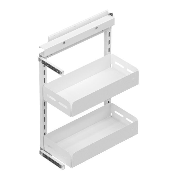 Unique Box Yandan Gizli Raylı Ünite (90 Derece) 355 mm Sağ White