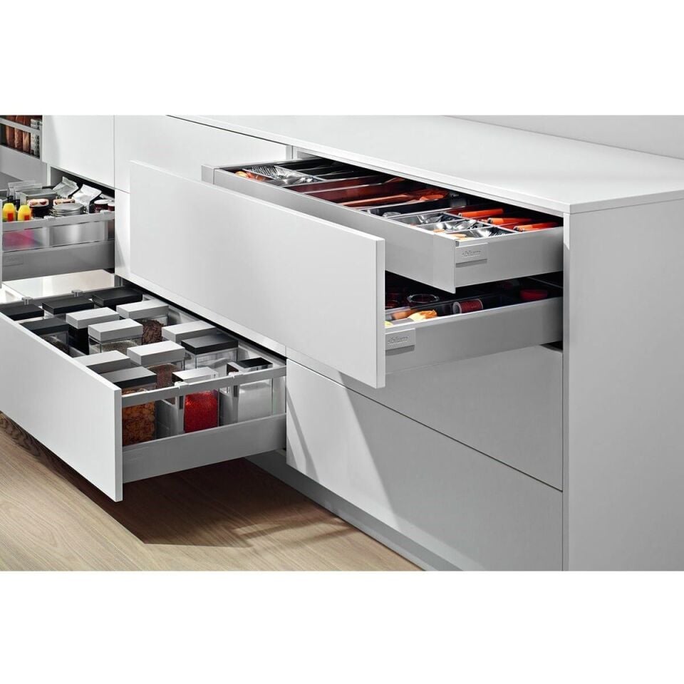 Blum Tandembox Antaro M Bordürsüz 65 Kg Blumotion Gri