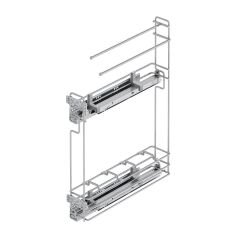 Gizli Raylı Havlu Askılı Şişelik (Çift Açılım)