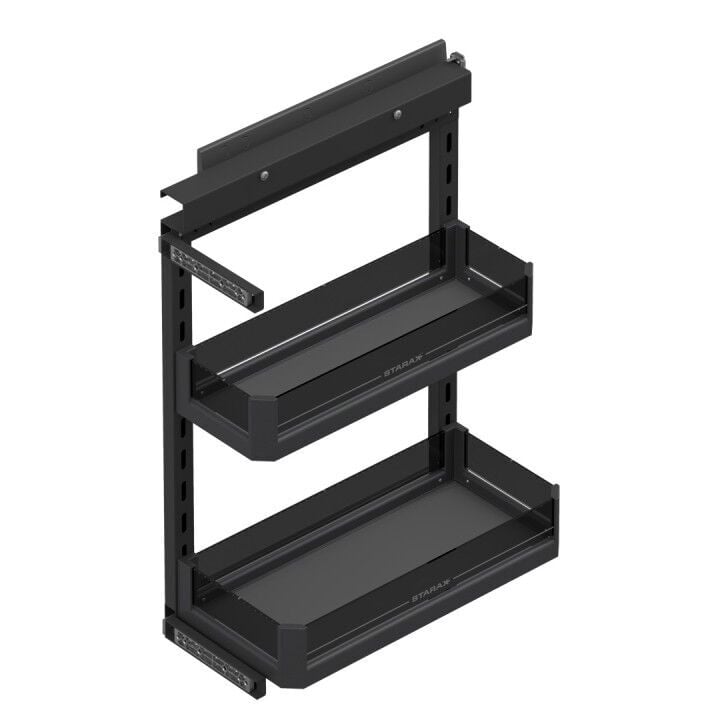 Premium Yandan Gizli Raylı Ünite (90 Derece) 255 - 205 mm Sağ