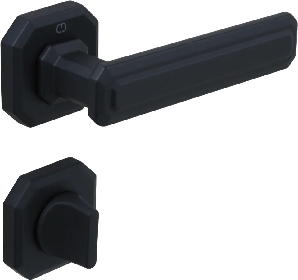 Çebi A5101 King Kapı Kolu PC24 (Mat Siyah) - WC