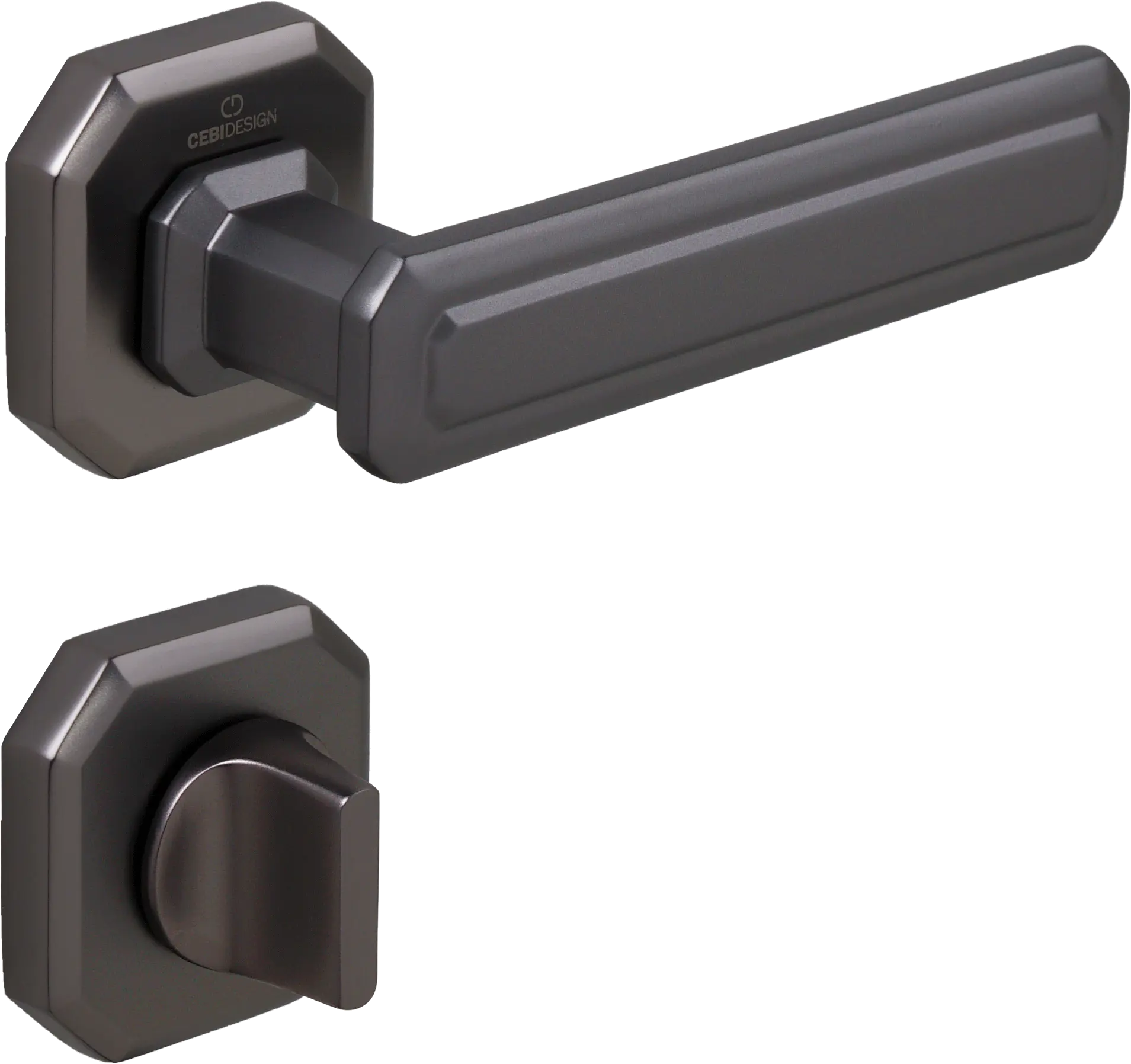 Çebi A5101 King Kapı Kolu PC27 (Antrasit Saten) - WC