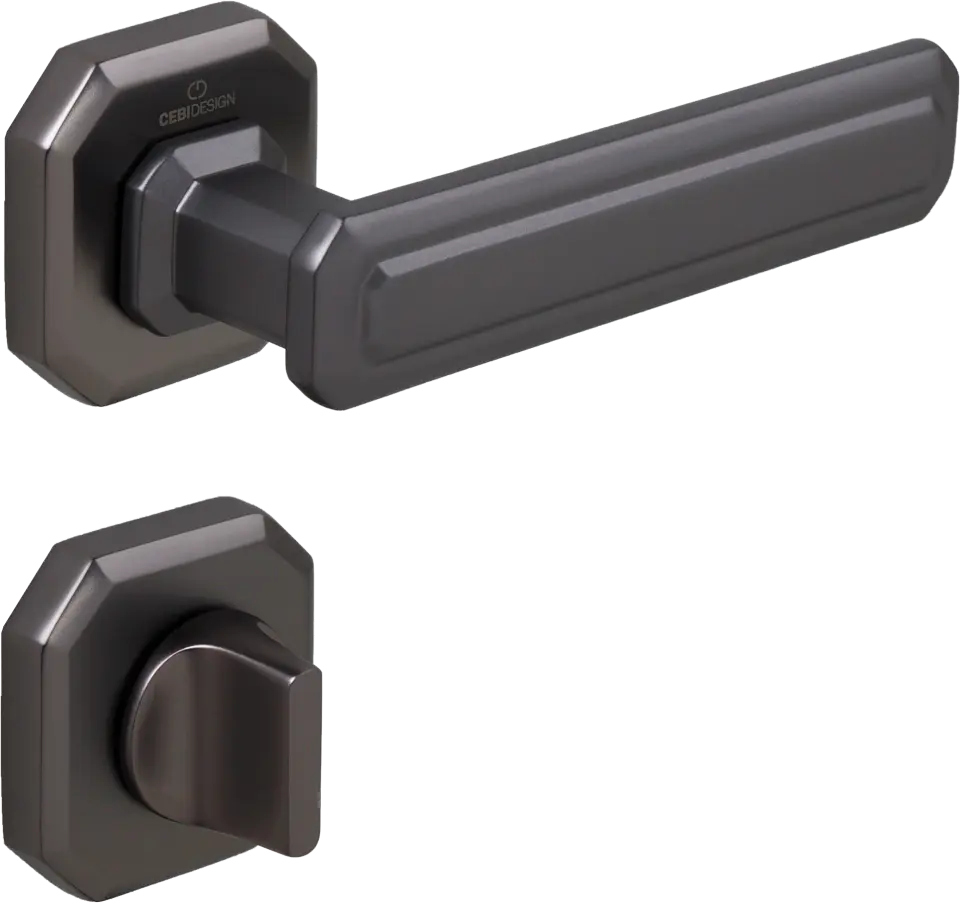 Çebi A5101 King Kapı Kolu PC27 (Antrasit Saten) - WC