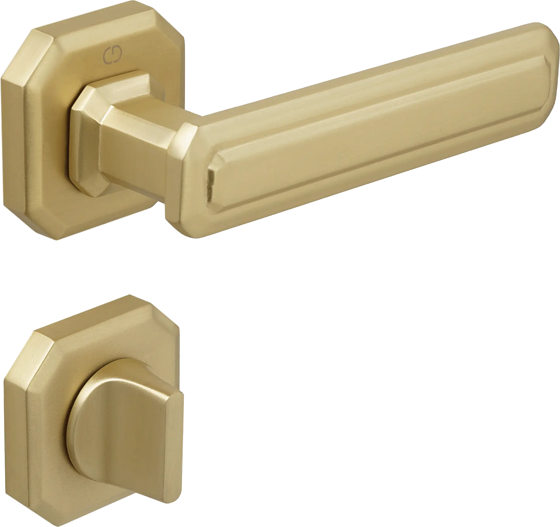 Çebi A5101 King Kapı Kolu PC35 (Mat Pirinç) - WC