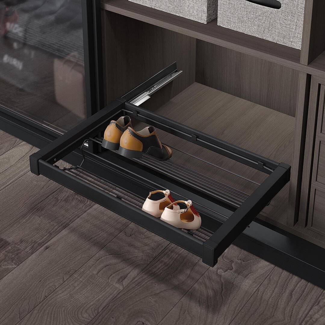 Gizli Raylı Alüminyum Ayakkabılık 700 mm