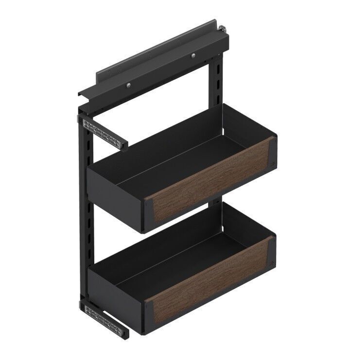 Unique Wood Yandan Gizli Raylı Ünite (90 Derece) Antrasit 305 mm Sağ