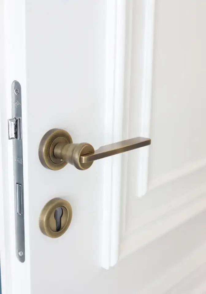 Vista D’oro Intersection Rozetli Kapı Kolu Sarı Oksit