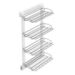 Gizli Raylı Alüminyum 4 Raflı Ayakkabılık Sol