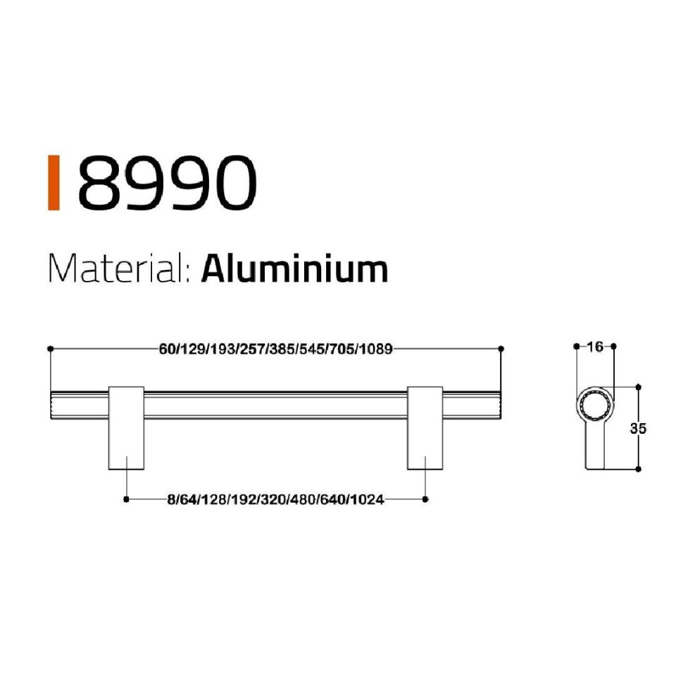 System 8990 Saten Renk Klasik Kulp