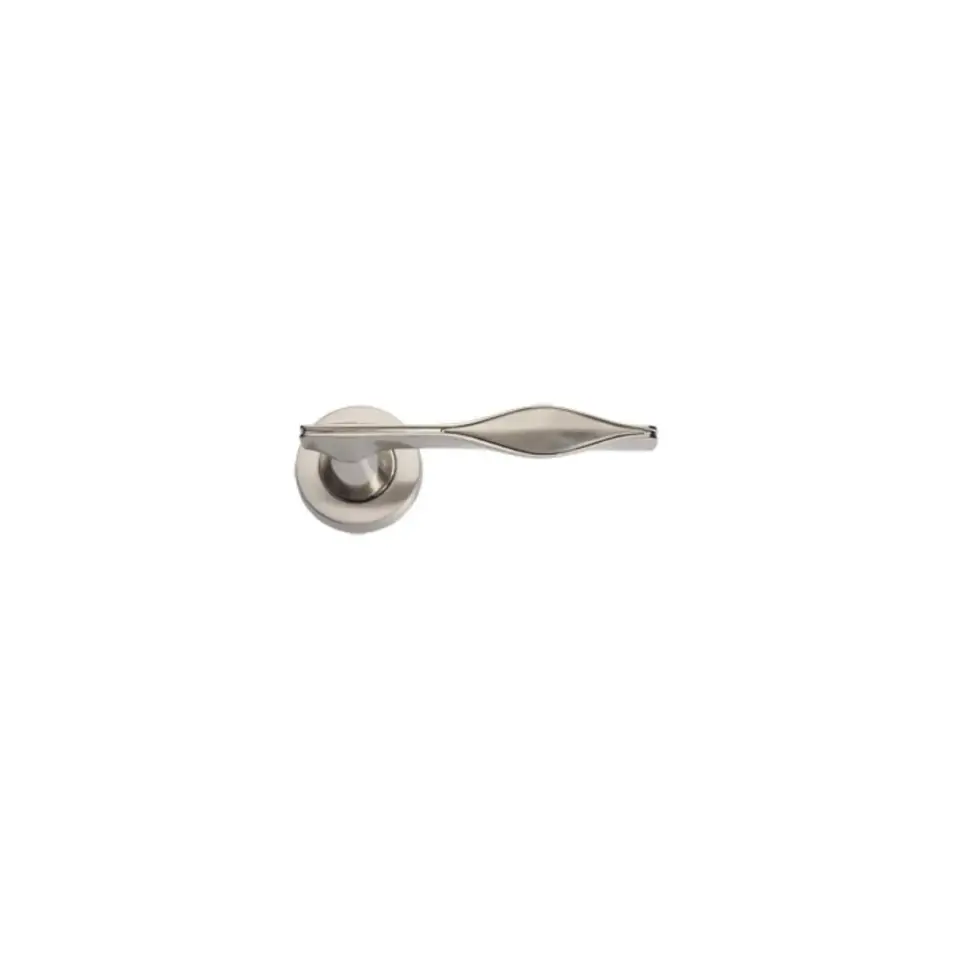 Vista D’oro Curl Rozetli Kapı Kolu Nikel Saten Gümüş WC