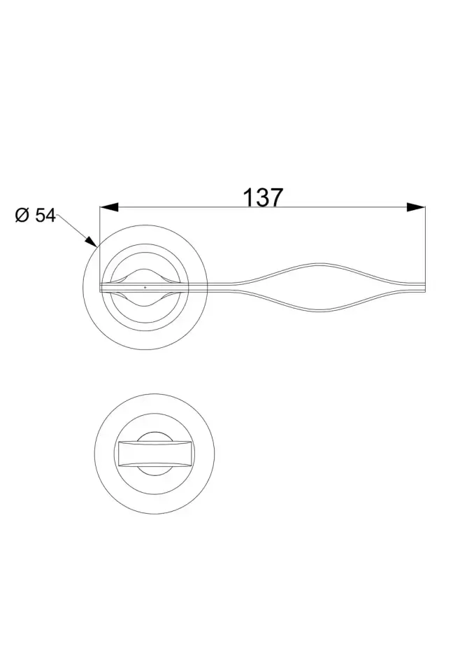 Vista D’oro Curl Rozetli Kapı Kolu Altın Saten