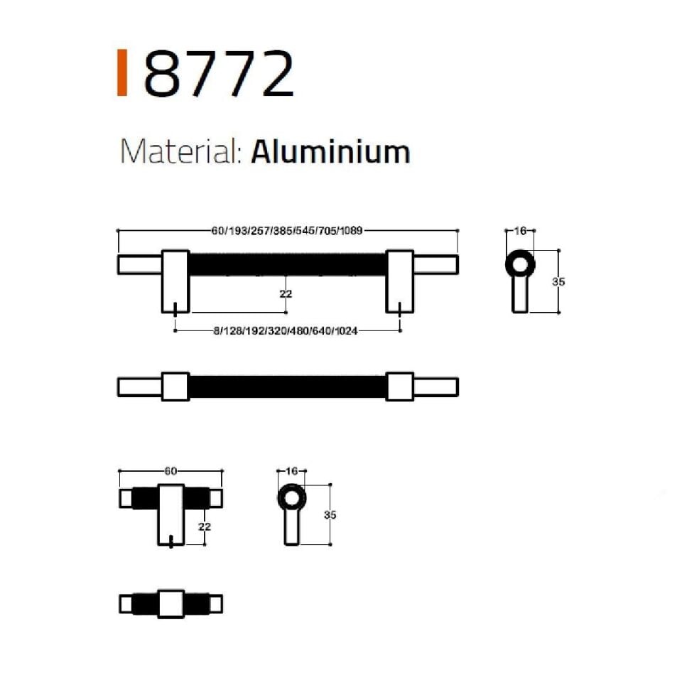 System 8772 Antik Renk Klasik Kulp