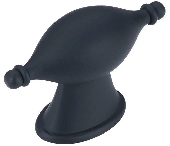 Çebi A4124 Serisi Düğme Mobilya Kulpu 16 mm PC24 (Mat Siyah)