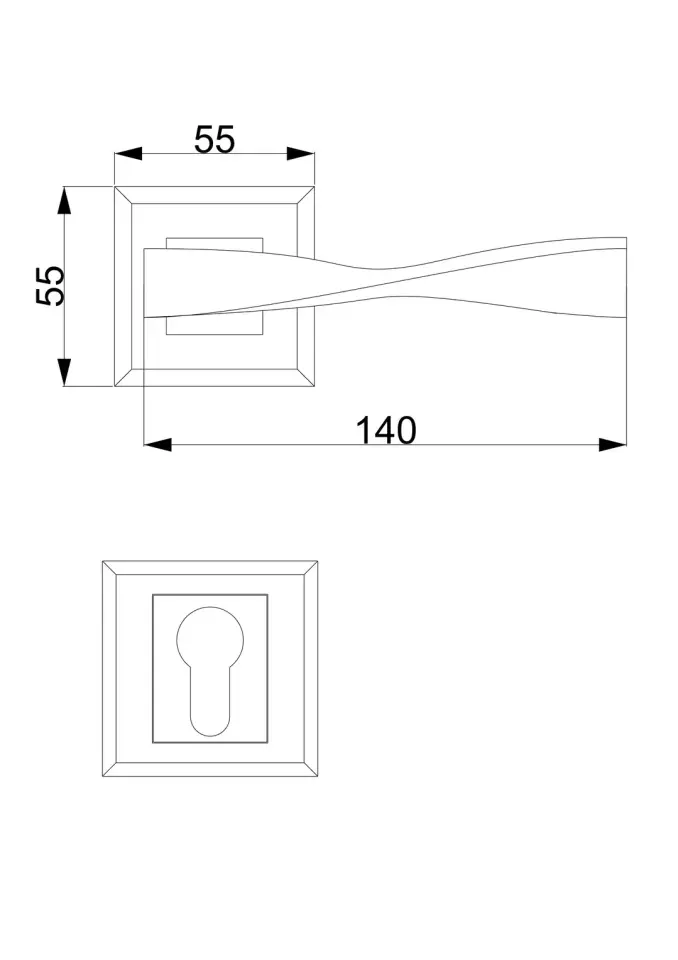 Vista D’oro Zara Rozetli Kapı Kolu 24 Ayar Altın Kaplama