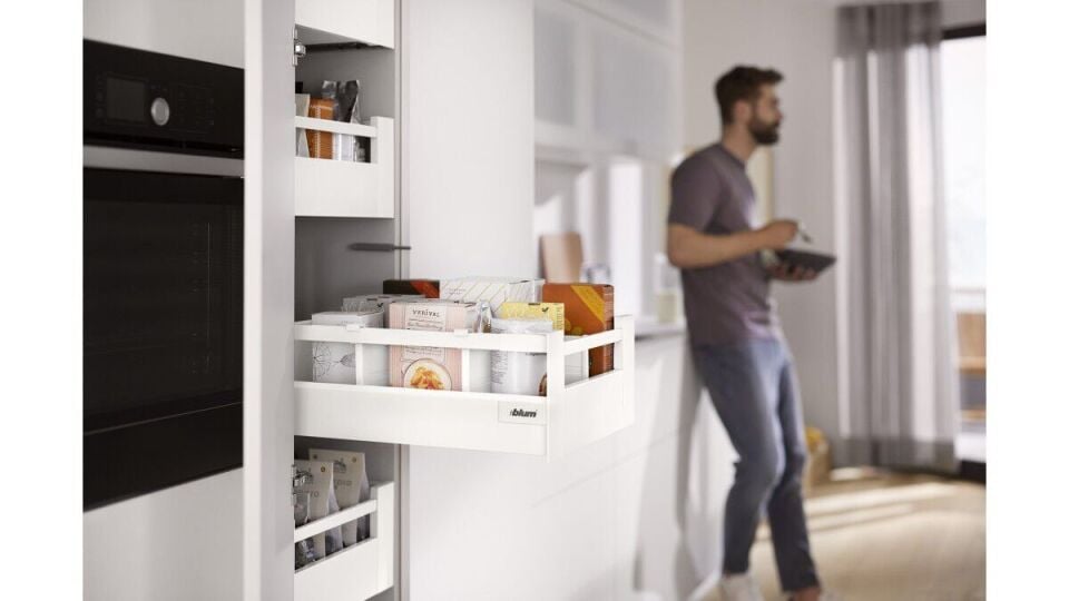 Blum Tandembox Antaro D İç Çekmece 65 Kg Bordürlü Blumotion İpek Beyazı