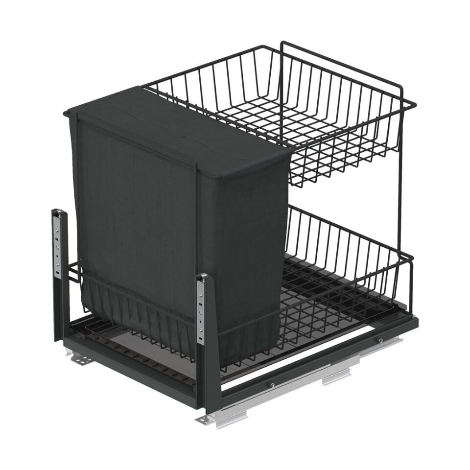 Zemin Bağlantılı Gizli Raylı Tezgah Altı Ekmeklik Ünitesi 350 mm