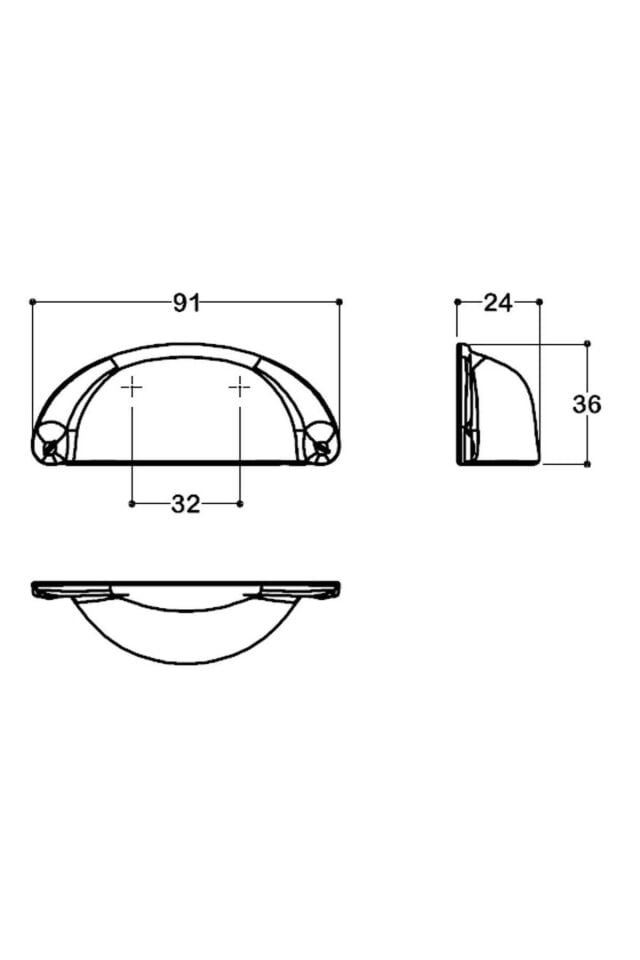 System 4525 Siyah Renk Tas Kulp 32 mm (SY4525 0032 AL6)