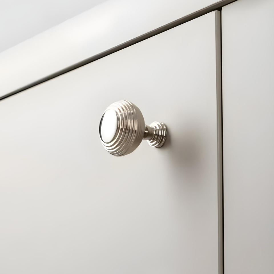 System 32 mm Parlak Nikel Renk Düğme Kulp (SY1937 0032 PN)