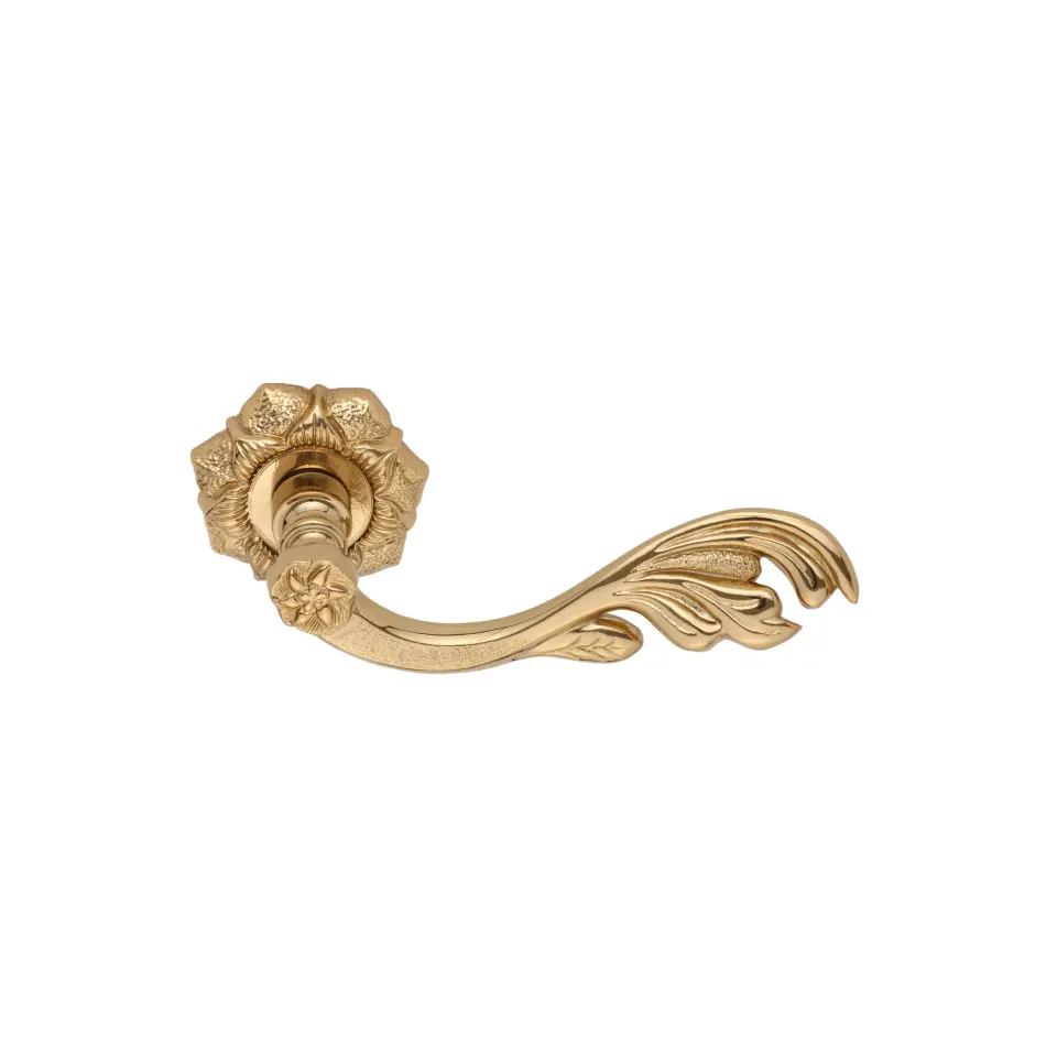 Vista D’oro Daphne Rozetli Kapı Kolu Altın Renk
