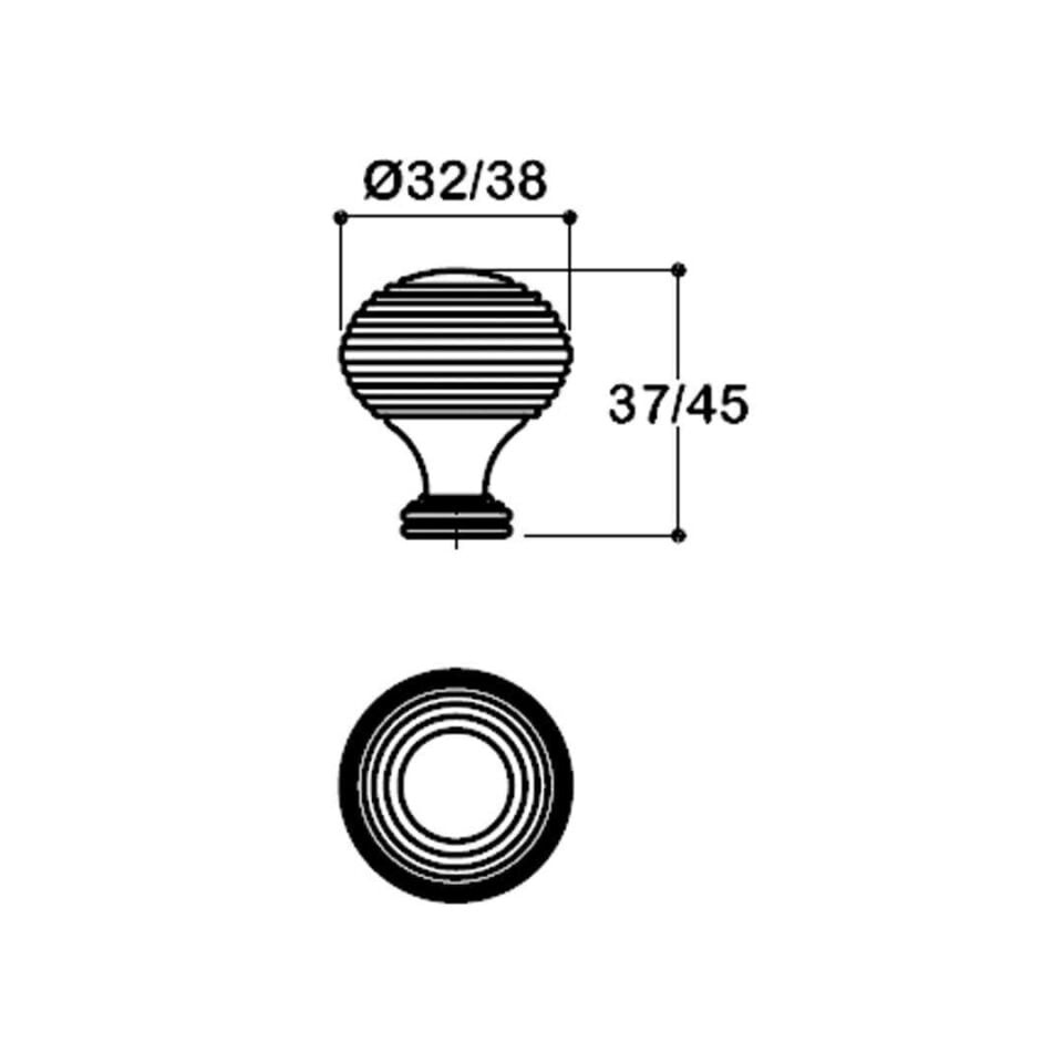 System 32 mm Rose Renk Düğme Kulp (SY1937 0032 RS)