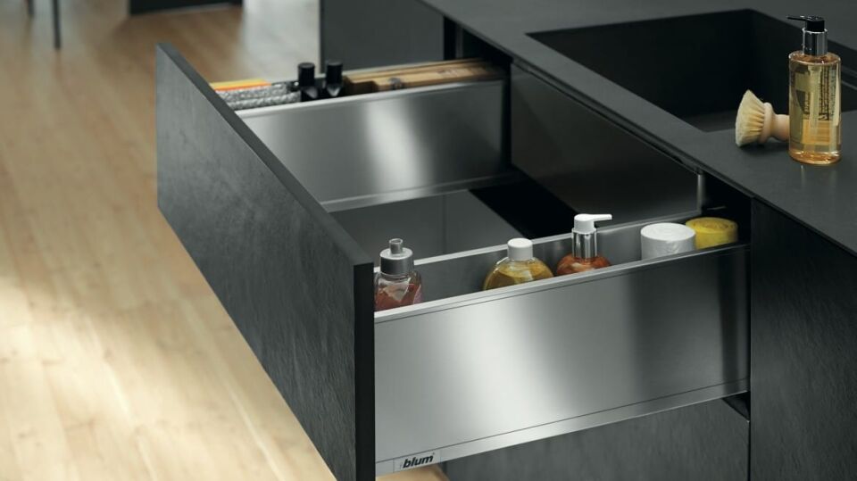 Blum Legrabox Pure Evye Çekmece 40 Kg Blumotion Orion Gri