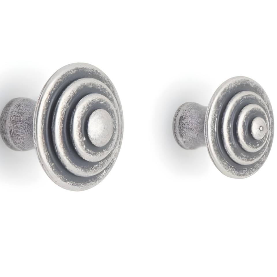 System 32 mm Antik Gümüş Renk Düğme Kulp (SY1935 0032 OSM)