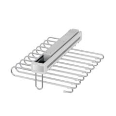 Teleskopik Raylı Alüminyum Pantolon Askısı - Tekli