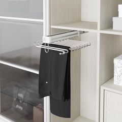 Teleskopik Raylı Alüminyum Pantolon Askısı - Tekli