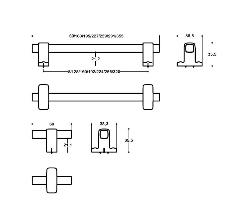 System 8889 Kahverengi Renk Modern Kulp (SY8889 0008 AL13-AL13)