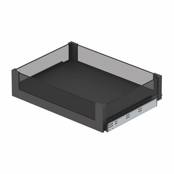 Starax Bağımsız Çift Açılım Gizli Raylı Çekmece | 45 cm Kapak Uyumlu(Kopya) Premium - Antrasit