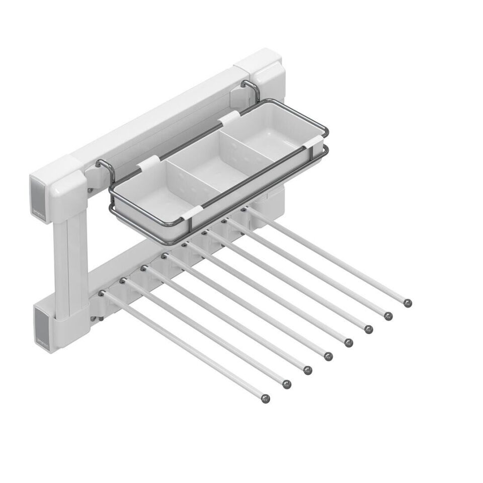 Yan Bağlantılı Gizli Raylı Alüminyum Fonksiyonel Pantolonluk Sol