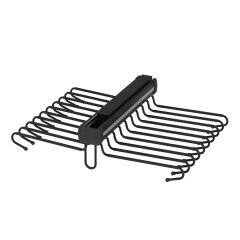 Teleskopik Raylı Alüminyum Pantolon Askısı - İkili