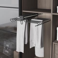 Teleskopik Raylı Alüminyum Pantolon Askısı - İkili