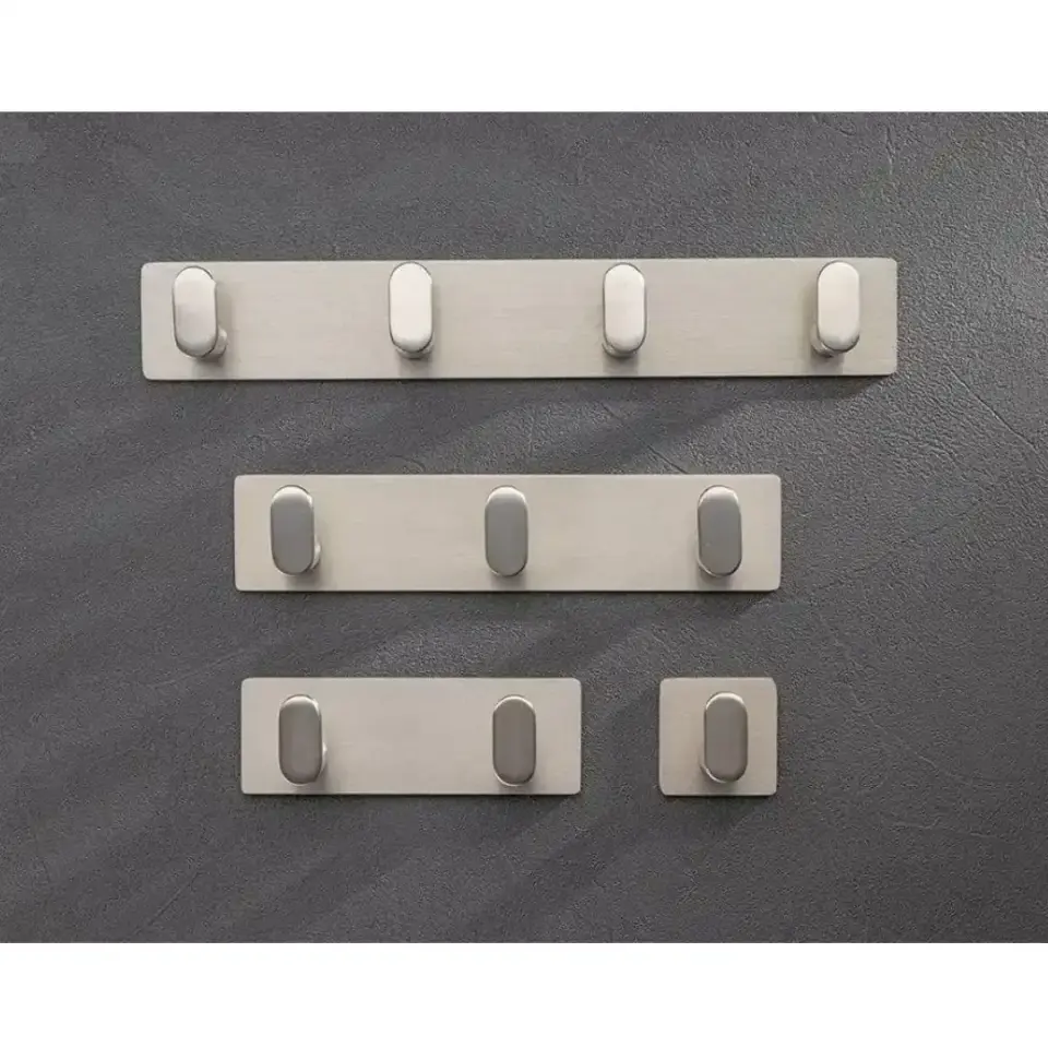 System 2327 Krom Renk Yapışkanlı Askı