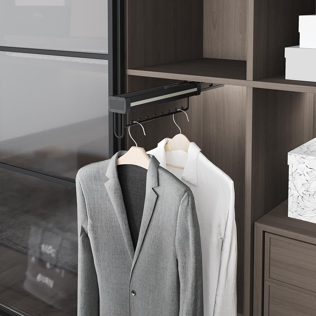 Teleskopik Raylı Alüminyum Askılık