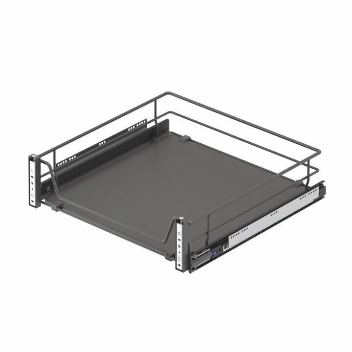 Ahşap Tablalı Kapağa Monte Teleskopik Raylı Çekmece 450 mm
