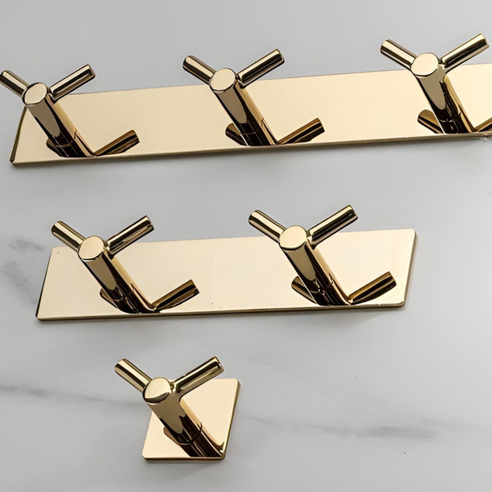 System 2325 Gold Renk Yapışkanlı Askı