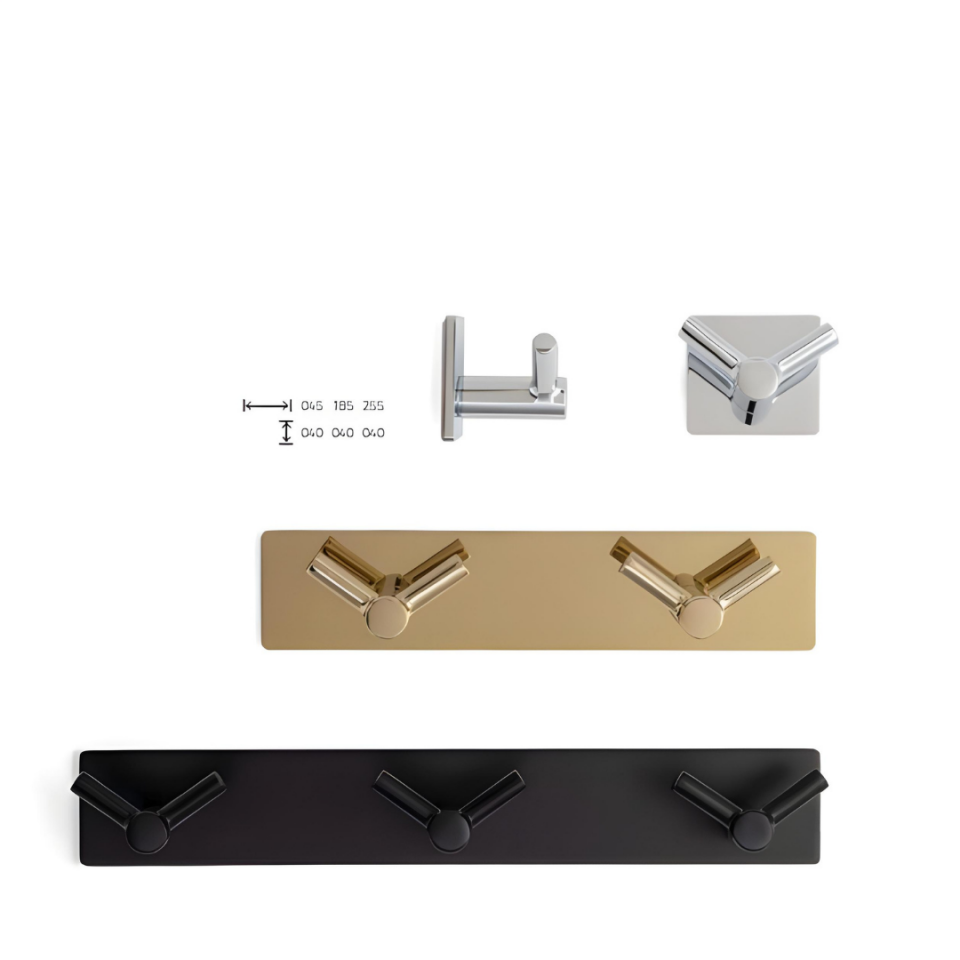 System 2325 Gold Renk Yapışkanlı Askı