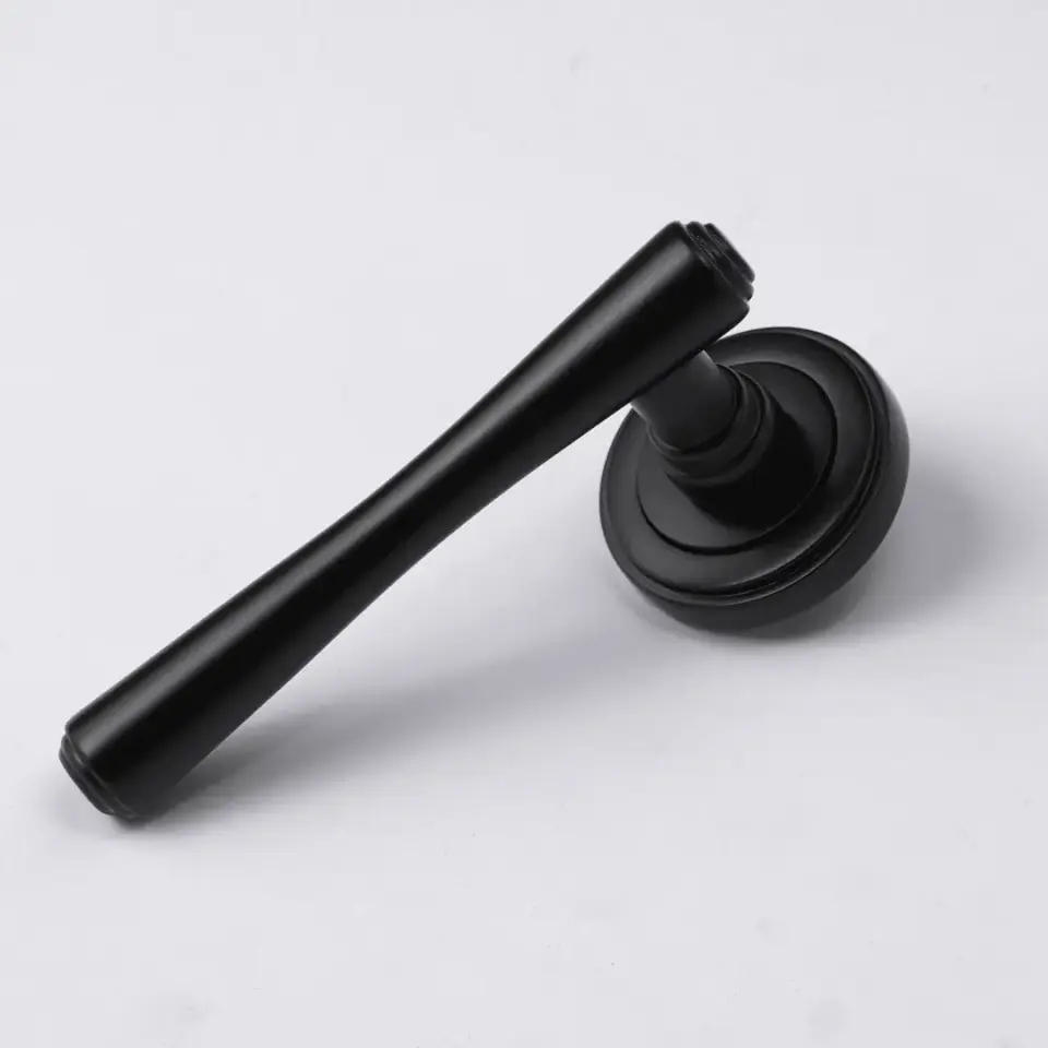 Vista D’oro Viero Rozetli Kapı Kolu Siyah