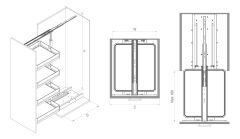 Premium Gizli Raylı Frenli Kiler