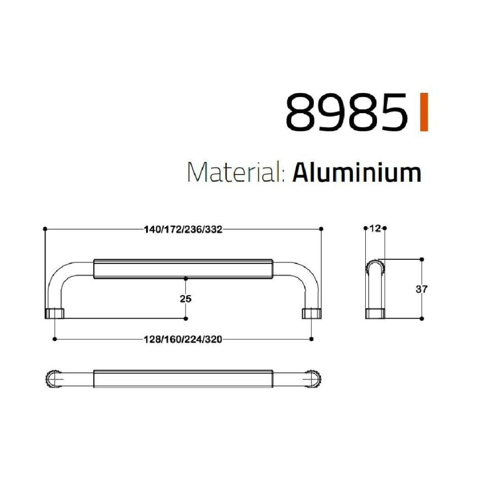 System 8985 Antik Renk Klasik Kulp