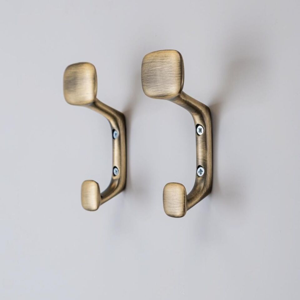 System 46 mm Antik Renk Portmanto Askılığı (AS2020 0046 ABM)