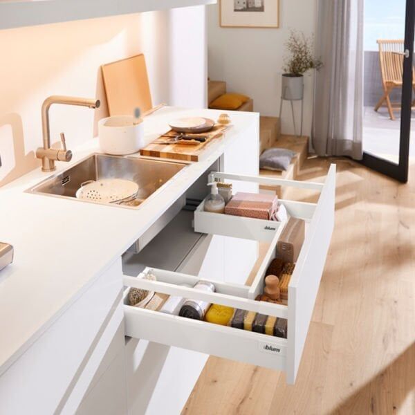 Blum Tandembox Antaro Evye Altı Çekmece 65 Kg İpek Beyaz