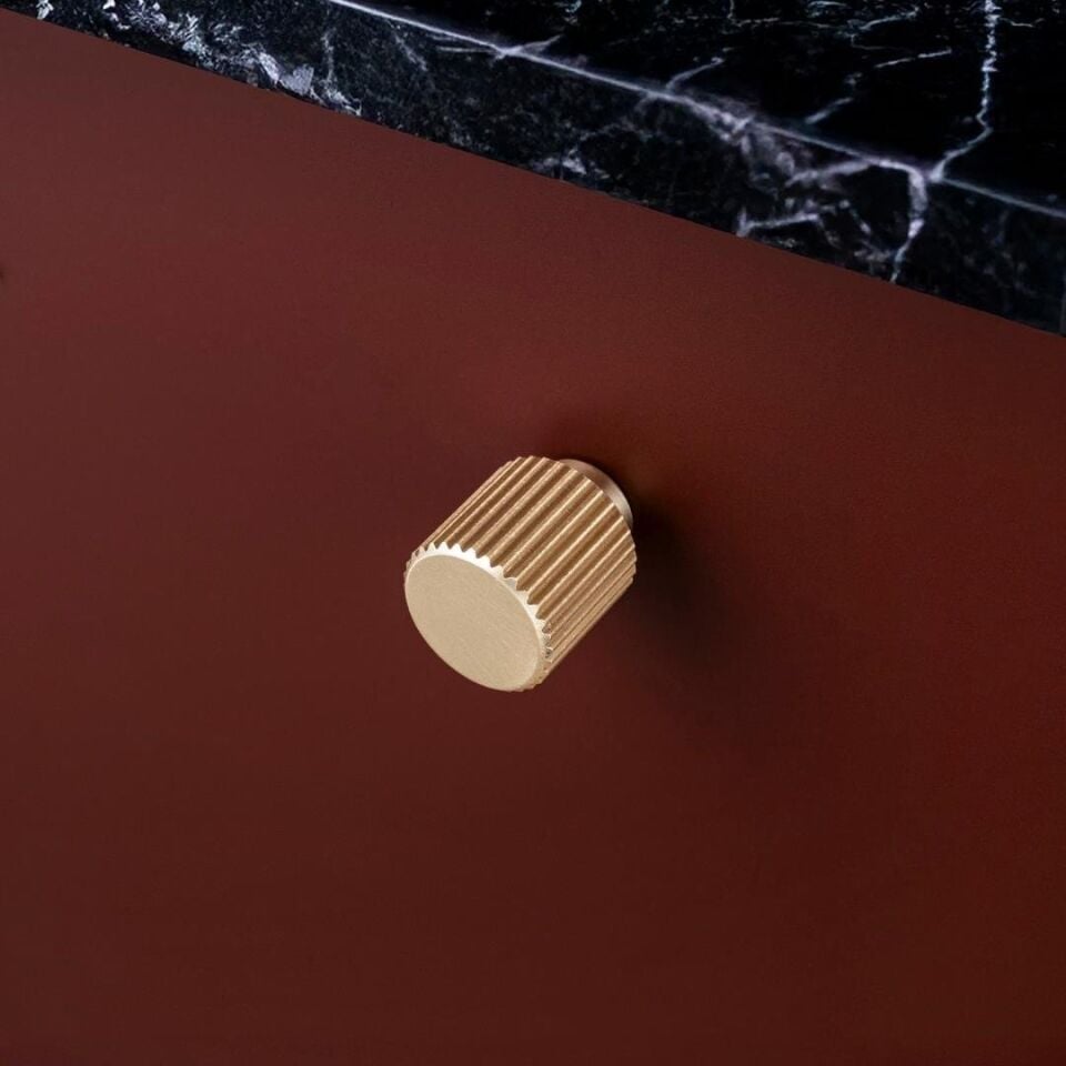 System 20 mm Mat Altın Renk Düğme Kulp (SY1973 0020 BB)