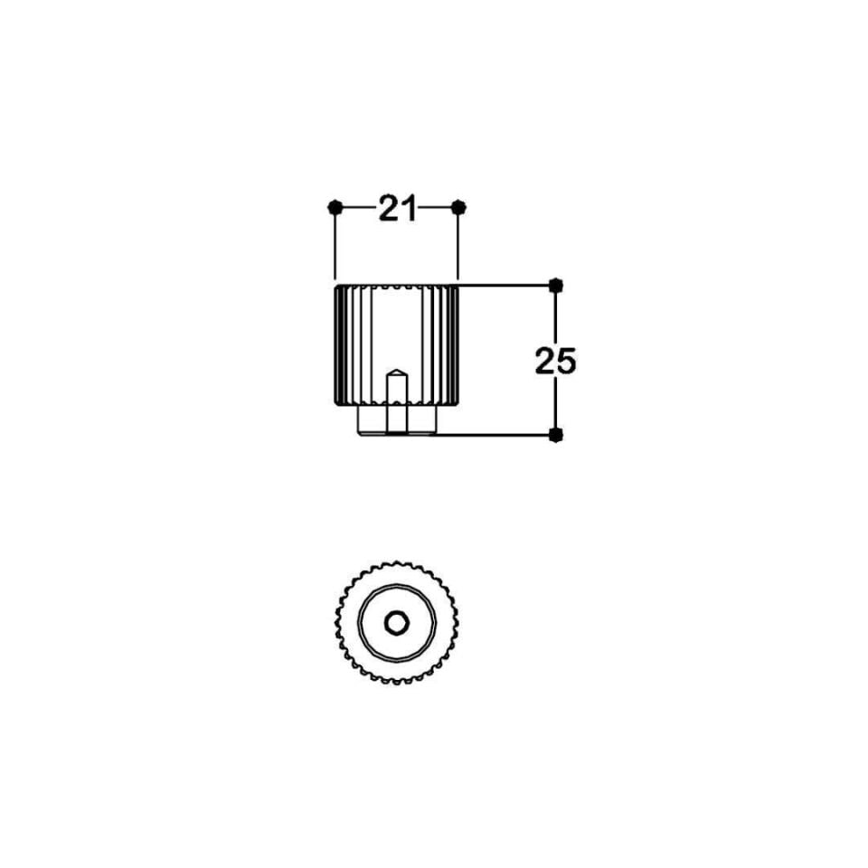 System 20 mm Füme Renk Düğme Kulp (SY1973 0020 BBN)